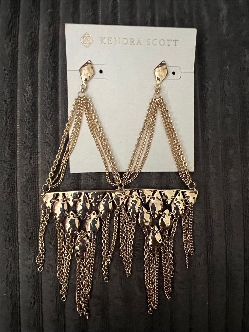 Vintage Kendra Scott Mandy Fringe Statement Earrings